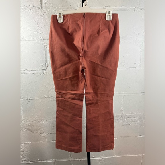 Theory Erstina B Pant Size 4 Deep Rose Approach Cropped - Picture 5 of 8